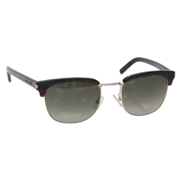 SAINT LAURENT Sunglasses Plastic Brown Auth - Picture 1 of 15